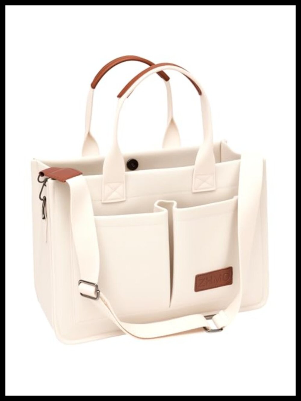 Canvas Tote Bag for Women Crossbody Work Laptop Travel Nurse Teacher Large